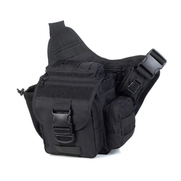 Тактическая плечевая сумка D5-2012, Black (К305) - изображение 1
