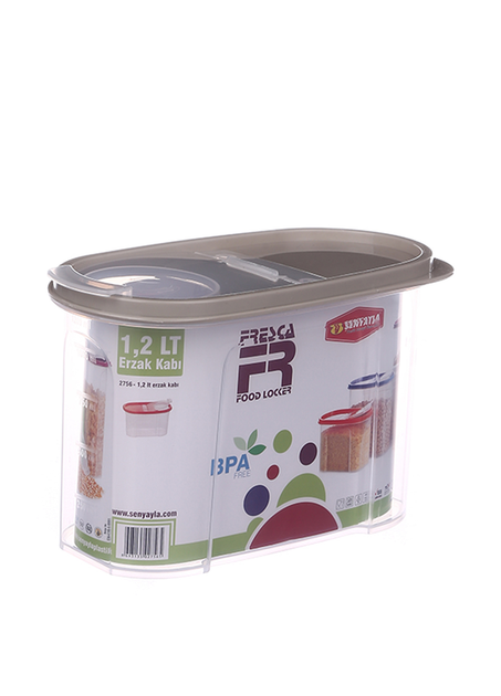 Ёмкость для сыпучих продуктов Senyayla 1,2 л Серая 2756-sr - изображение 1