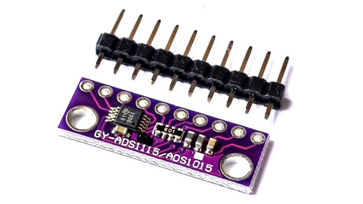 Модуль АЦП ADS1115 16-бит 4 канала I2C АЦП на ADS1115 (16692) – фото ...