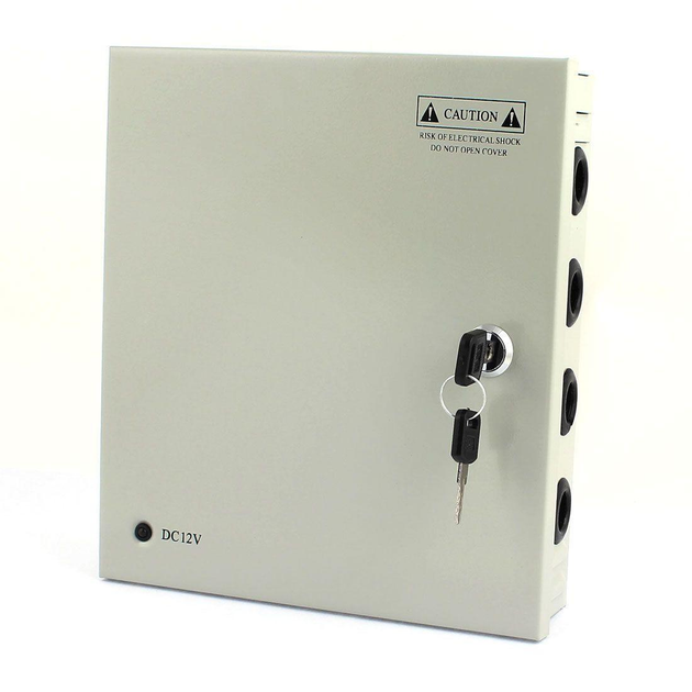 Блоки питания (в металлическом боксе) PROLUM 60W 12V (IP20,5A,9CH) Series "CCTV" 221009 - изображение 1