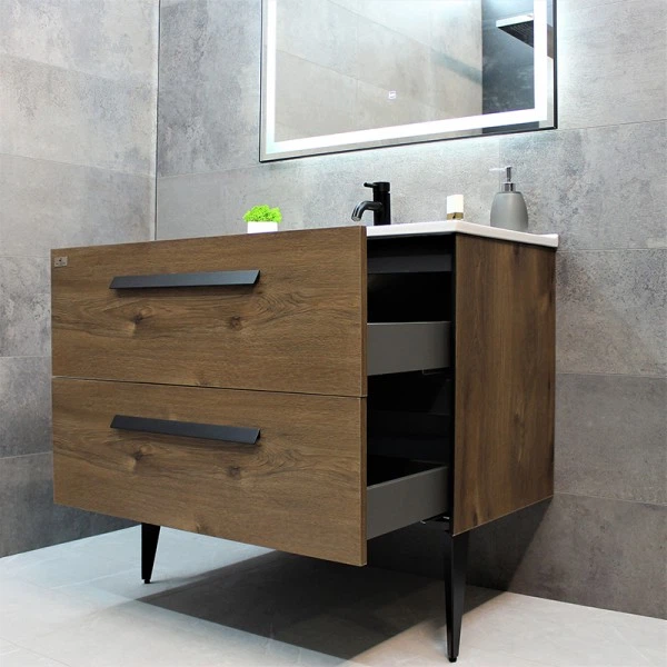 Тумба з раковиною REXON Madera RX41CO/090 Crarmel Oak - зображення 10