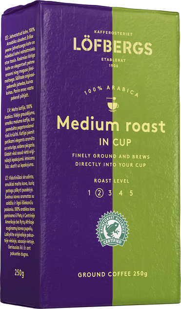 Купить Кофе молотый Lofbergs Medium Roast In Cup 250 г (7310050012476 ...