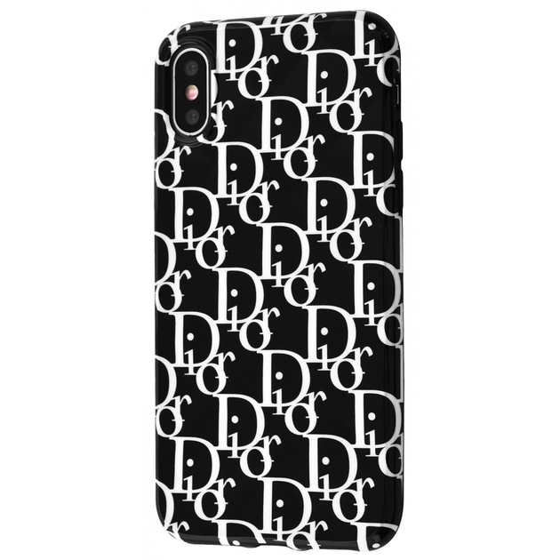 Fashion Brand Case TPU iPhone Xs Max dior black