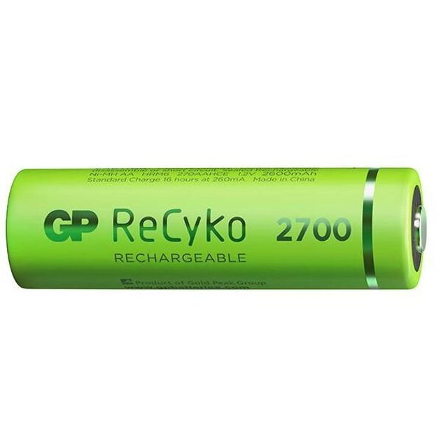 Rechargeable batteries AA/LR6, 1.2V, 2600mAh, ReCyko, 2 pc, GP 