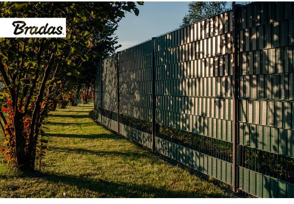 Taśma ogrodzeniowa Bradas 450g/m² 19x3500 cm Szara (TOB4501935GYL) - obraz 2