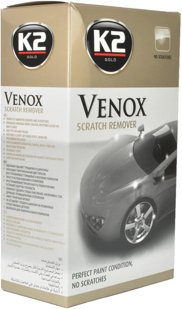 Mleczko do usuwania rys K2 G0501 z gąbką VENOX mleczny 180 ml (K20205) - obraz 3