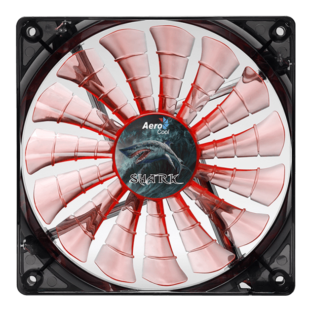 Вентилятор Aerocool Shark Fan 120мм LED (Evil Black/Orange) - изображение 1