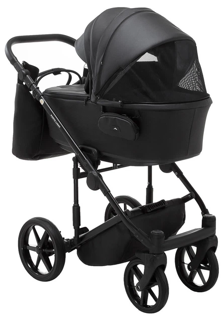 Коляска 2 в 1 Adamex Porto Light ECO SA-2 черный - изображение 5