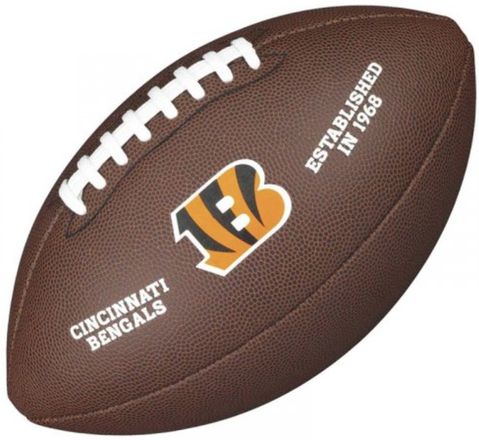 М'яч для американського футболу Wilson Cincinnati Bengals, розмір 5, композитна шкіра, коричневий.(OB_EBE61F8FE020) - зображення 2