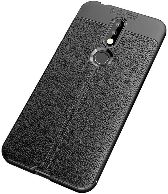 Резиновый бампер Autofocus для Nokia 7.1 под кожу Black (08927-2B) - изображение 2