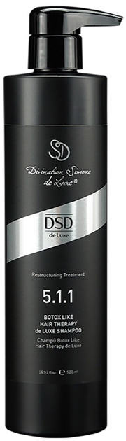 Акція на Відновлювальний шампунь DSD de Luxe 5.1.1 Botox Hair Therapy de Luxe для догляду за пошкодженим волоссям з Ботокс-ефектом 500 мл від Rozetka