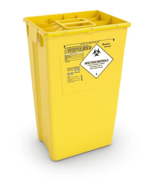 EVO 60 MONO, контейнер для сбора медицинских и биологических отходов (60 л) - зображення 1