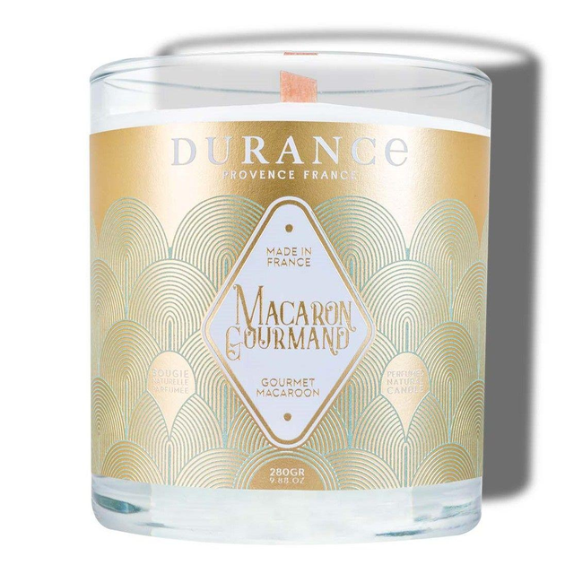Парфюмированная свеча Durance Wood Wick Scented Candle 280 г Вкусный макарун - изображение 1
