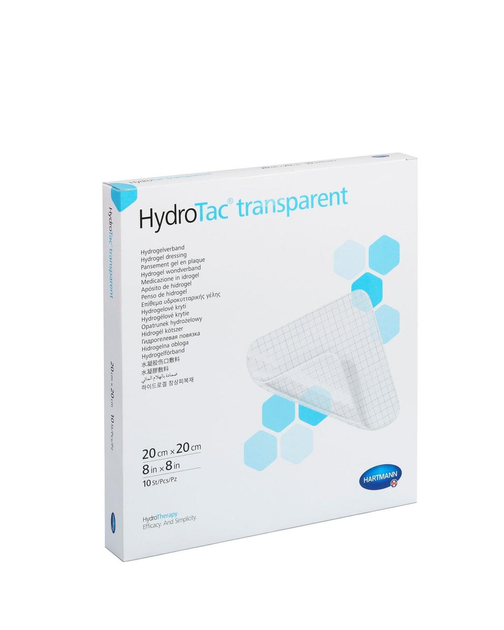 Повязка гидрогелевая HydroTac® transparent / ГидроТак транспарент 20см x 20см 1шт. - изображение 1