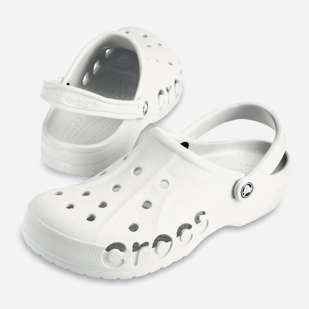Мужские кроксы Crocs Baya 10126-100 48-49 (M13) 31 см Белые (8835031534628) - изображение 3