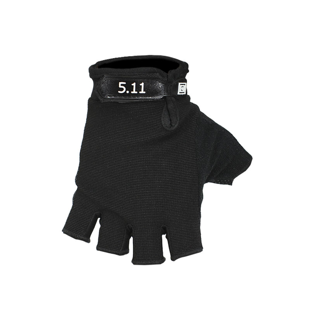 Перчатки тактические беспалые 5.11 028 Black XL мужские с защитными вставками - изображение 2