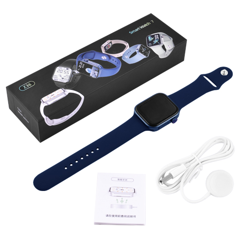 NEW Смарт-годинник Smart watch Series 7 Z36 Blue (сповіщення, дзвінки, голос виклик. бездротова зарядка) - зображення 3