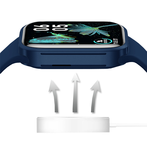 NEW Смарт-годинник Smart watch Series 7 Z36 Blue (сповіщення, дзвінки, голос виклик. бездротова зарядка) - зображення 6