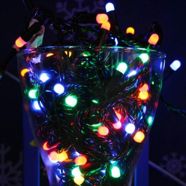 Світлодіодна гірлянда ColorWay (CW-G-200L20VMC) 200LED, 20м, 8 функцій, різнокольорова, 220V - Фото 5 Світлодіодна гірлянда ColorWay (CW-G-200L20VMC) 200LED, 20м, 8 функцій, різнокольорова, 220V - зображення 5