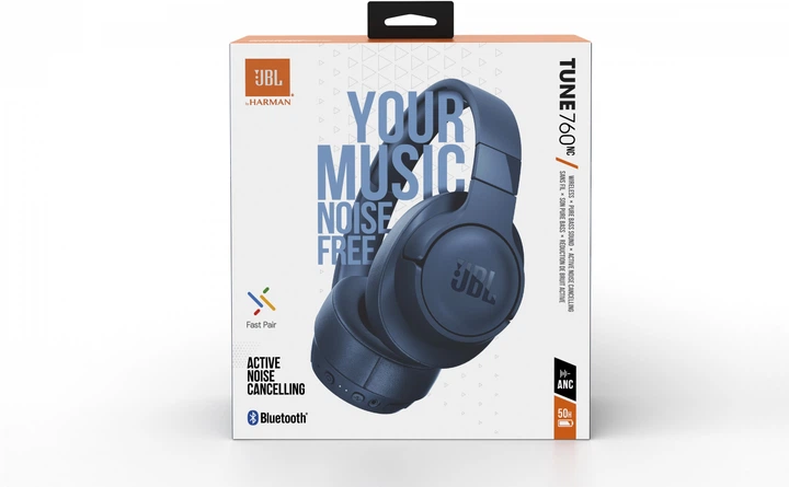 ワイヤレスヘッドホン JBL Tune 760NCブルー JBL TUNE 760NC [ブラック