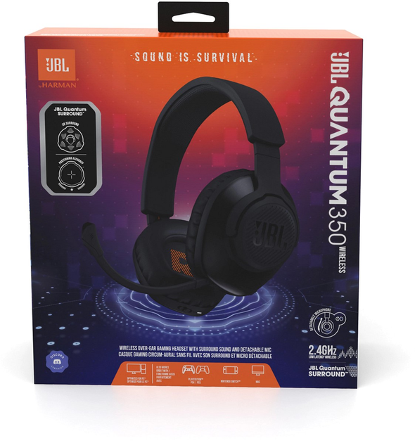 Наушники JBL Quantum 350 Black (JBLQ350WLBLK) купить в интернет