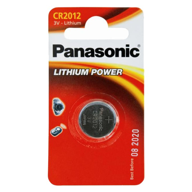 Батарейка Panasonic литиевая CR2012 блистер, 1 шт. (CR-2012EL/1B ...