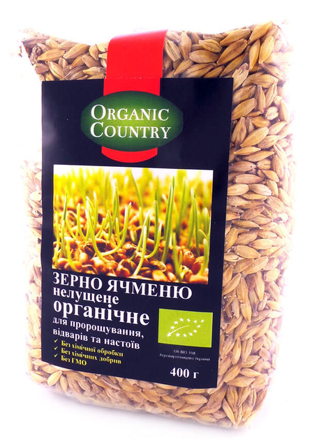 Зерно ячменя неочищенного Organic Country 400г от продавца: Healthy ...
