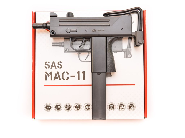 Пистолет пневматический SAS MAC-11 UZI - Фото 5 Пистолет пневматический SAS MAC-11 UZI - изображение 5