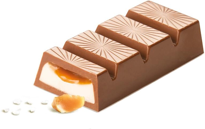 Шоколадний батончик Cachet молочний з соленою карамеллю 75 г - изображение 2