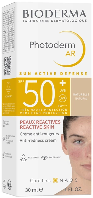 Krem Bioderma Photoderm AR SPF50 na zaczerwienienia w tubce 30 ml (3701129803707 / 3401353789159 / 3401344037467) - obraz 2