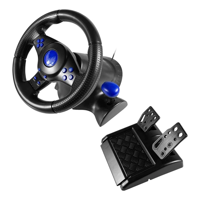 Игровой руль с педалями и коробкой передач 3в1 Vibration Steering wheel - изображение 8