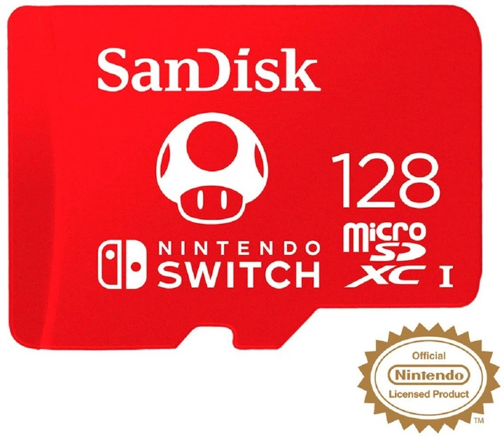 Карта пам'яті SanDisk microSDXC 128GB для Nintendo Switch (SDSQXAO