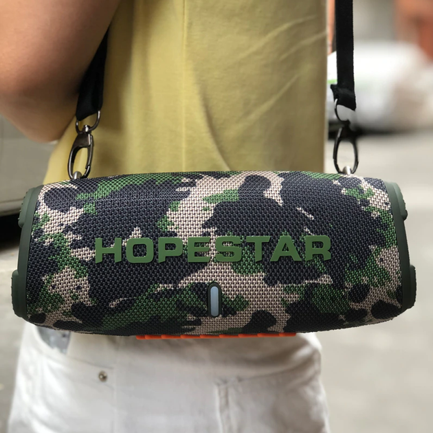 Портативная беспроводная Bluetooth колонка Hopestar H50 Камуфляж - зображення 6