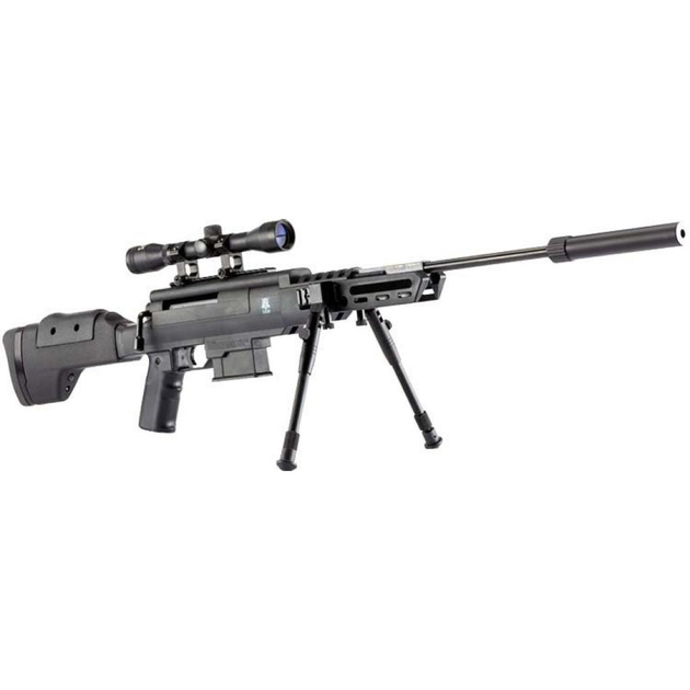 Винтовка пневматическая Norica Black OPS Sniper 4,5 мм 305 m/c - изображение 1