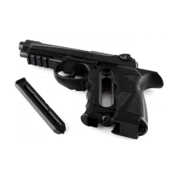 Пневматичний пістолет WinGun 306 Beretta 92 пластик газобалонний CO2 120 м/с Вінган Беретта - зображення 2