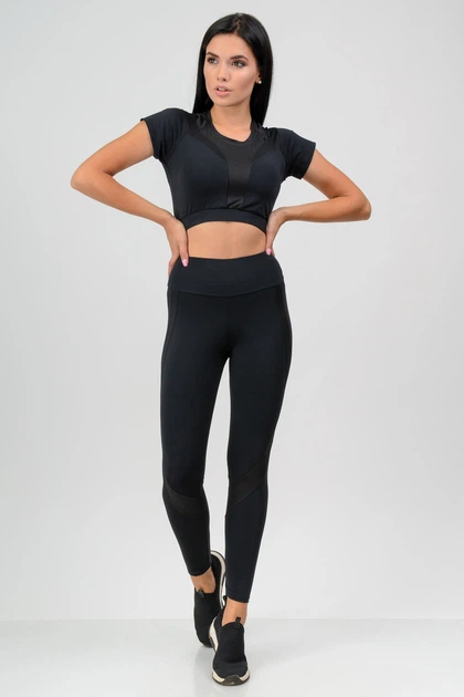 Костюм для фітнесу (топ і лосини) Go Fitness 90040 розмір M-L - Фото 1 Костюм для фітнесу (топ і лосини) Go Fitness 90040 розмір M-L - зображення 1