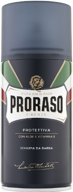 Пена для бритья Proraso Blue Line с алоэ и витамином Е 300 мл ...
