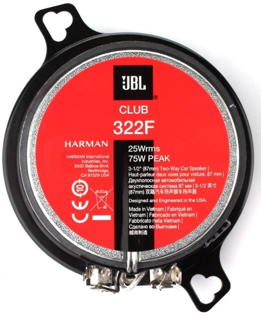 Автоакустика JBL SPKCB 322F (CLUB 322F) - изображение 2
