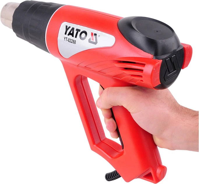 Фен будівельний Yato YT-82288 2000 Вт 350°- 550°C - Фото 3 Фен будівельний Yato YT-82288 2000 Вт 350°- 550°C - зображення 3