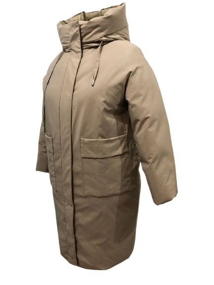 Пальто женское зимнее SNOW OW 21A685M бежевое XXL - изображение 2