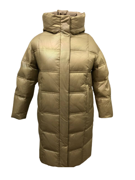 Пальто женское зимнее SNOW OW 21A685M бежевое XXL - изображение 6