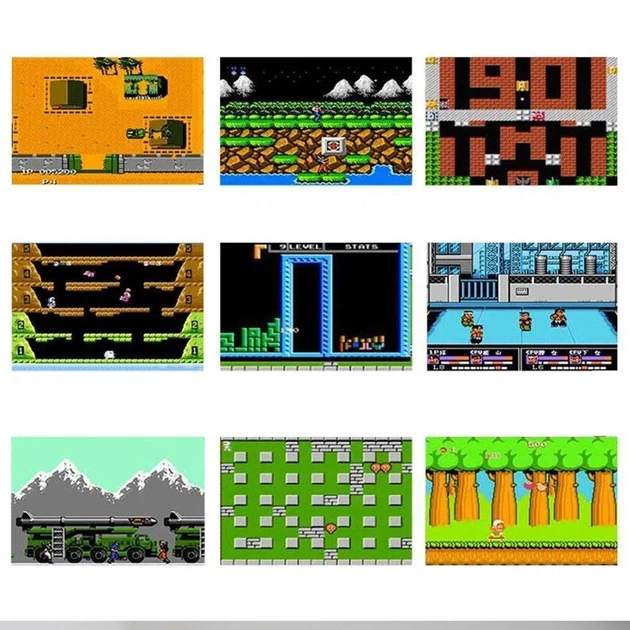 Портативная ретро приставка с джойстиком Retro Gamebox Sup 400 in 1 денди карманная игровая 8 бит Белая (1007636-White-1) - изображение 4