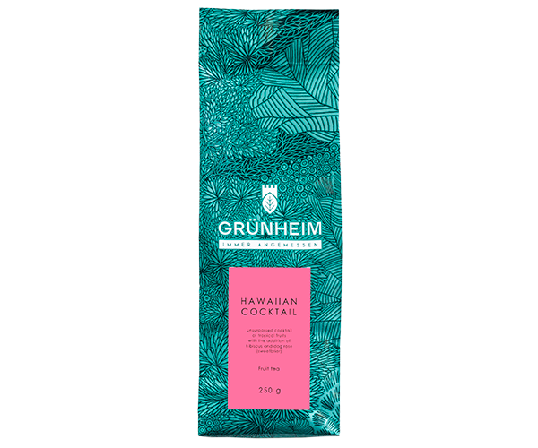 Фруктовый чай Grunheim Hawaiian Cocktail 250 г - Фото 1 Фруктовый чай Grunheim Hawaiian Cocktail 250 г - изображение 1