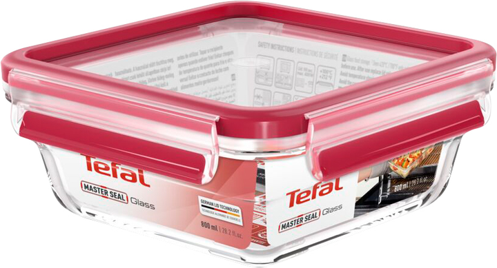 Харчовий контейнер Tefal MasterSeal Glass скло 800 мл (N1041410) - зображення 1