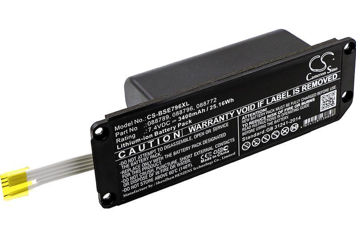 Аккумуляторная батарея Cameron Sino CS-BSE796XL / 088789 для BOSE Soundlink Mini 2 (3400 mAh) - изображение 1