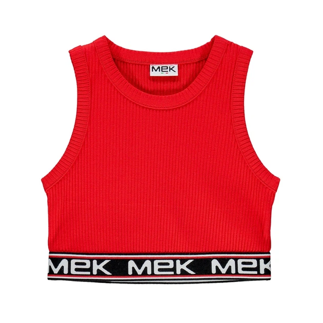 Топ для девочки MEK (2 шт.) 201MIFN008-995 белый, красный 122 - Фото 3 Топ для девочки MEK (2 шт.) 201MIFN008-995 белый, красный 122 - изображение 3
