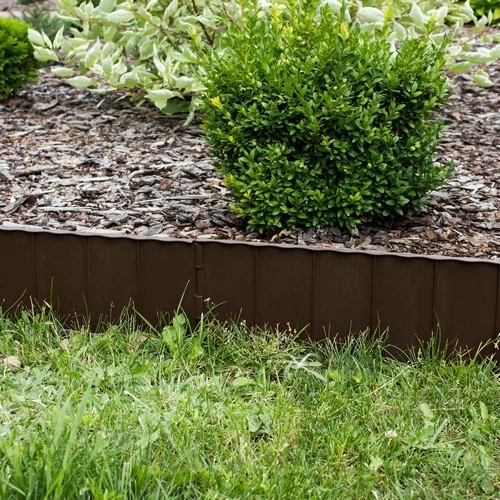 Бордюр садовый GARDEN FENCE коричневый, 5,9 м - Фото 2 Бордюр садовый GARDEN FENCE коричневый, 5,9 м - изображение 2