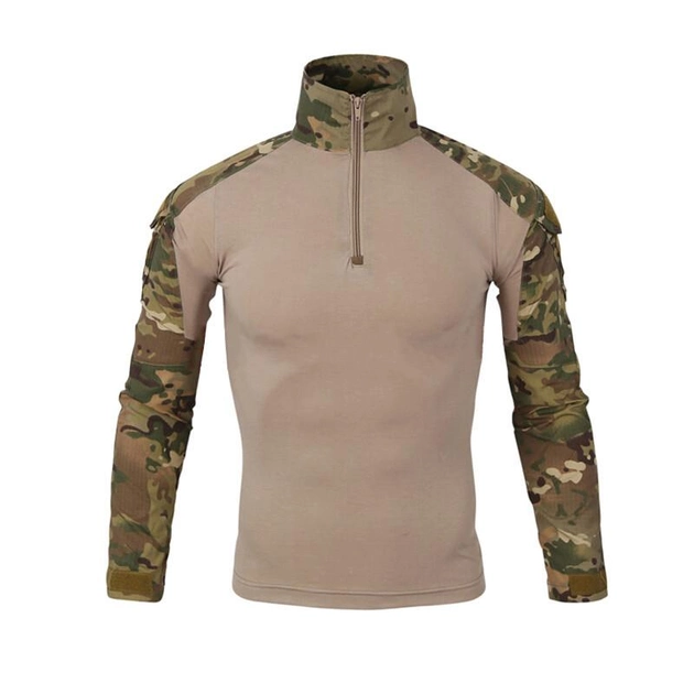 Тактическая рубашка Lesko A655 Camouflage M (32р.) кофта с длинным рукавом армейская для военных (K/OPT2-4256-12564) - изображение 1