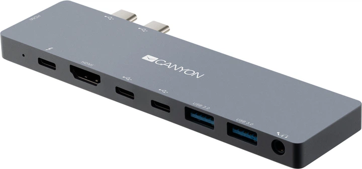 Мультипортовая док-станция Canyon 8-в-1 USB Type С (CNS-TDS08DG) - изображение 3