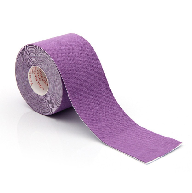Кинезио тейп Kinesiology tape 5 см х 5 м фиолетовый - изображение 1